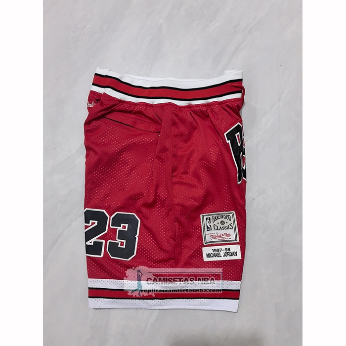 Pantalone Chicago Bulls Mitchell & Ness Just Don 1997-98 Rojo